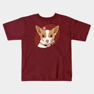 Tan and White Chihuahua Kids T-Shirt